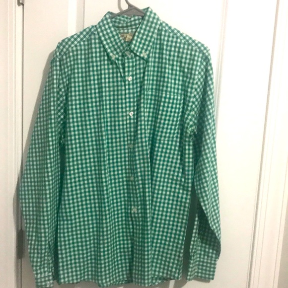 100% Cotton guys button down size L great for Gals too - Picture 2 of 3